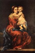 MURILLO, Bartolome Esteban Virgin and Child with a Rosary sg USA oil painting artist